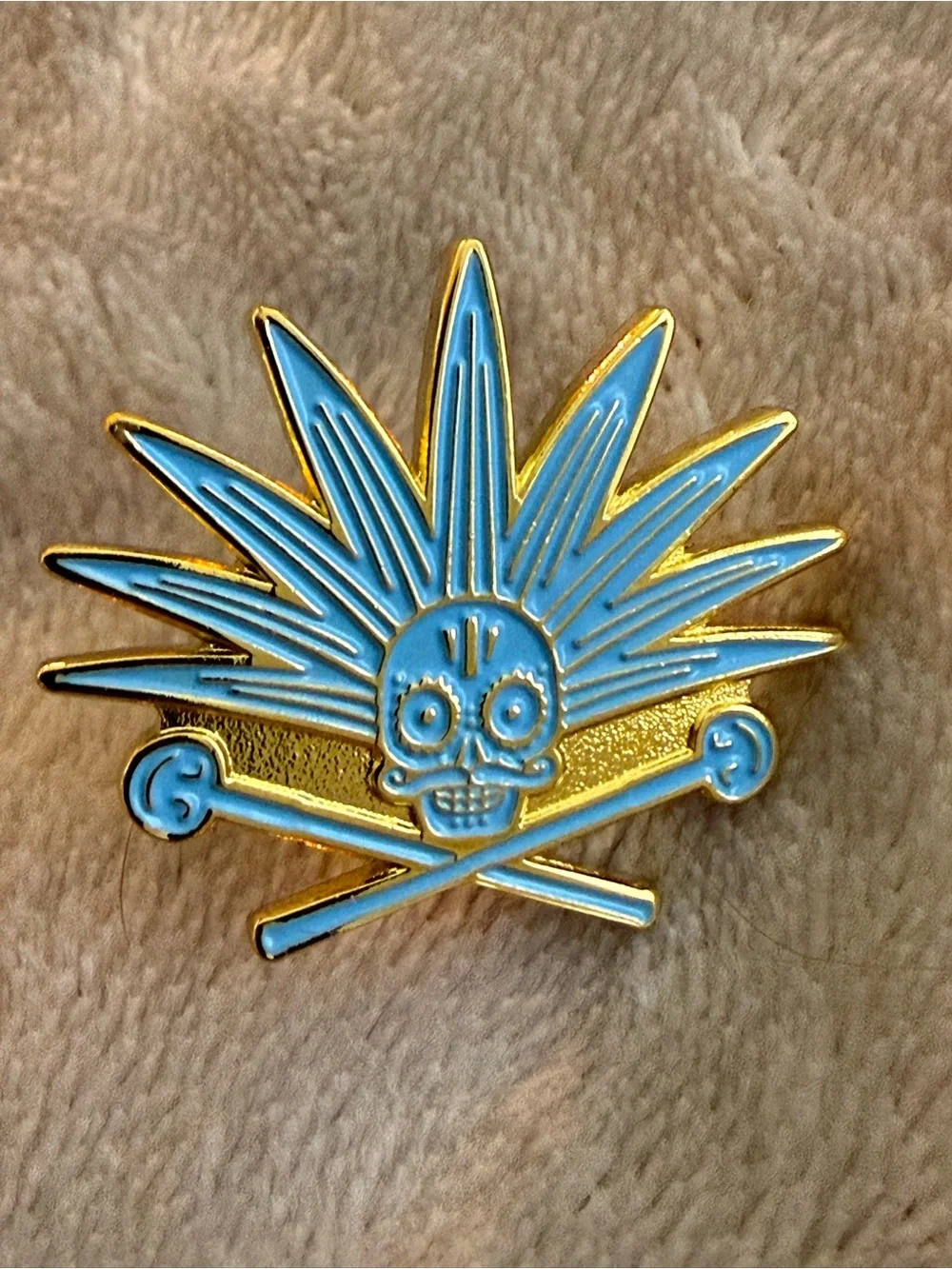 Agave Skull & Coa de Jima Bartender Enamel Lapel Pin